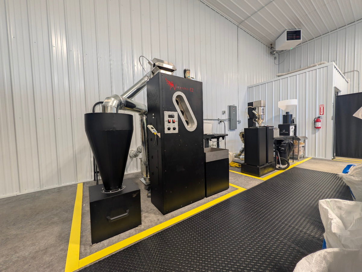 Mile 22 Roastery Appleton production facility with coffee roasters